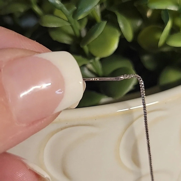 Cat's Eye Sterling Silver Threaders - Picture 5 of 6